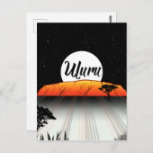 Carte Postale Ayers Rock Australie (Devant / Derrière)