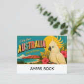 Carte Postale Ayers rock, Australie salutations (Debout devant)