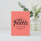 Carte Postale Ayez foi en vous-même corail (Debout devant)