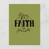 Carte Postale Ayez foi en vous vert (Devant)