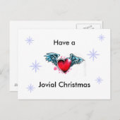 Carte postale "ayez Noël jovial" (Devant / Derrière)