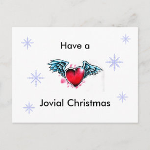Carte postale "ayez Noël jovial"
