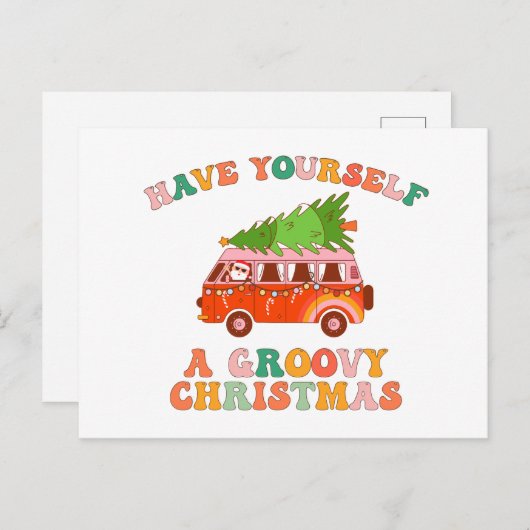 Carte Postale Ayez Un Noël Super (Devant / Derrière)