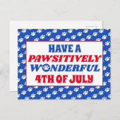 Carte Postale Ayez une 4 juillet merveilleuse de façon péjorativ (Devant / Derrière)