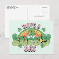 Ayez une journée chanceuse Rétro St. Patrick's Day