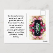 Carte Postale Ayez une journée 'Magnifique' Dessinée à la main & (Dos)