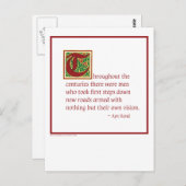 Carte Postale Ayn Rand (Devant / Derrière)