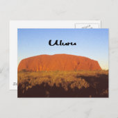 Carte Postale Ayres Rock (Devant / Derrière)