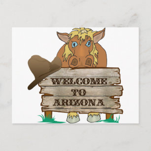 Carte Postale AZ- Bienvenue à l'Arizona Horse