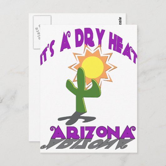 Carte Postale AZ-C'est une chaleur sèche (Devant / Derrière)