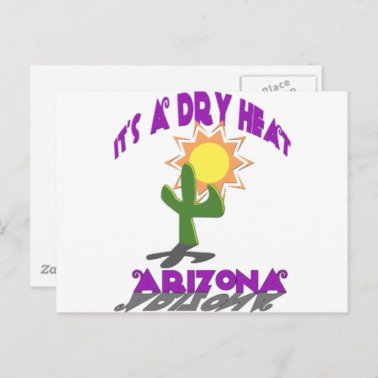 Carte Postale AZ-C'est une chaleur sèche (Devant / Derrière)