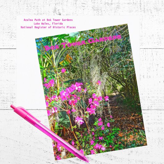 Carte Postale Azalea Path Bok Tower Gardens Lake Wales Floride