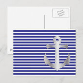 Carte Postale Aziza Stripes & Marine Blue Seaman (Devant / Derrière)