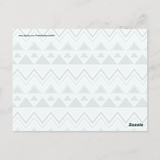 Carte Postale Aztec Andes Triangles Triangles Chevrons (Dos)