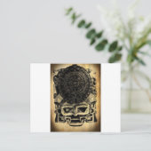 Carte Postale Aztec Calendrier Design Masque Mexicain Sunstone (Debout devant)