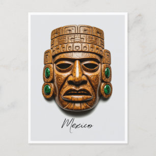 Carte Postale Aztec Masque Mexique Voyage