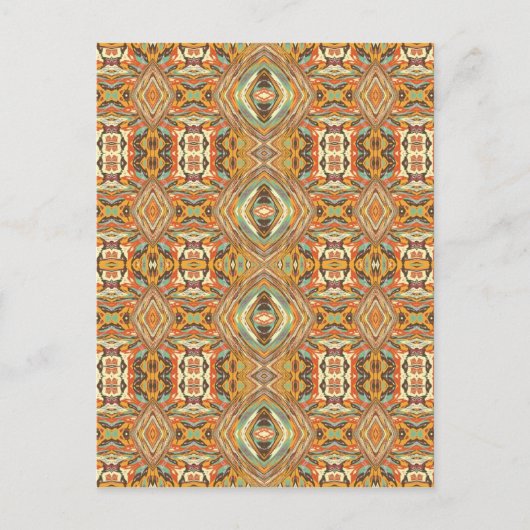Carte Postale Aztecs Motif coloré sans couture (Devant)