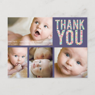 Carte postale aztèque de Merci de bébé de photo de
