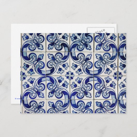 Carte Postale Azulejo (Devant / Derrière)