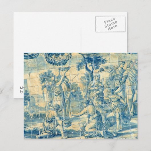 Carte Postale Azulejo (Devant / Derrière)