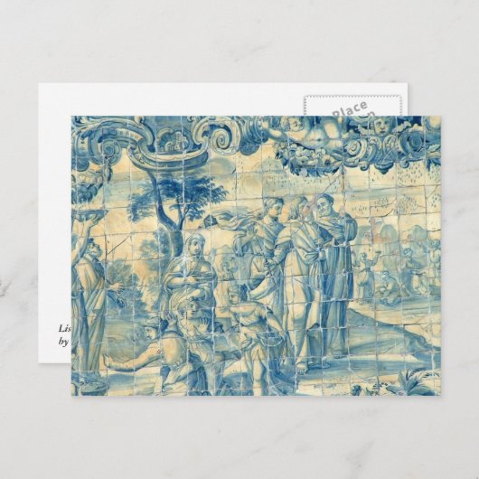 Carte Postale Azulejo (Devant / Derrière)