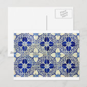 Carte Postale Azulejos, Carreaux portugais (Devant / Derrière)