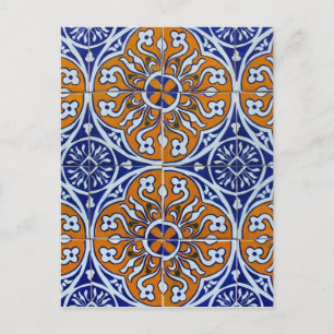 Carte Postale Azulejos, Carreaux portugais
