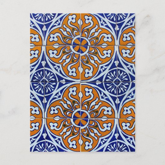 Carte Postale Azulejos, Carreaux portugais (Devant)