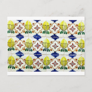 Carte Postale Azulejos, Carreaux portugais