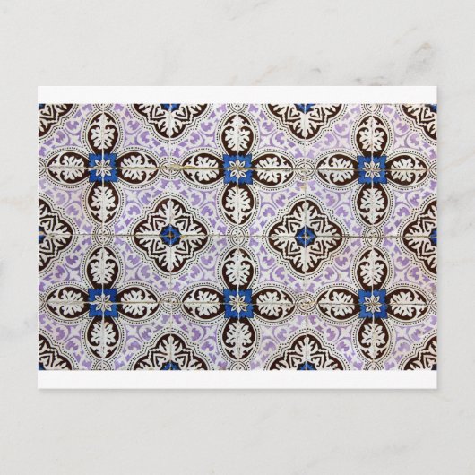 Carte Postale Azulejos, Carreaux portugais (Devant)