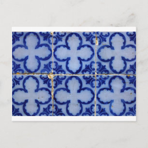 Carte Postale Azulejos, Carreaux portugais