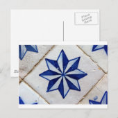 Carte Postale Azulejos, Carreaux portugais (Devant / Derrière)