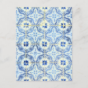 Carte Postale Azulejos, Carreaux portugais