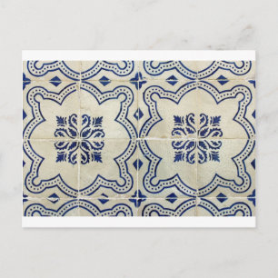 Carte Postale Azulejos, Carreaux portugais