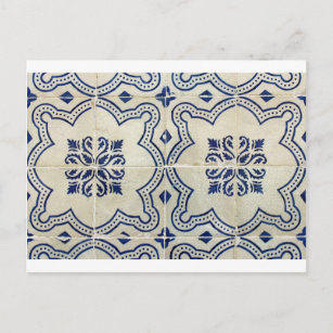 Carte Postale Azulejos, Carreaux portugais