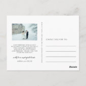 Carte Postale Azur sauvage | Merci de Mariage multiphoto (Dos)