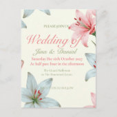 Carte Postale Azure Bloom V03 (Devant)