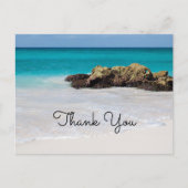 Carte Postale Azure Ocean Sandy Beach Merci photo (Devant)