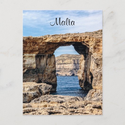 Carte Postale Azure Window à Malte (Devant)