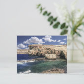 Carte Postale Azure Window Attraction Sur L'Île Gozo (Debout devant)