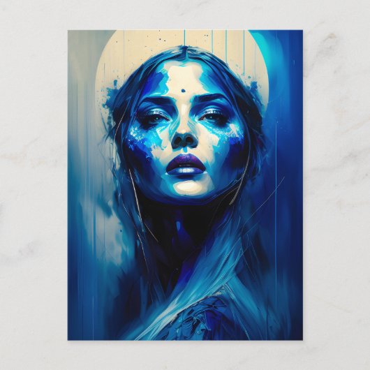 Carte Postale Azure Witch Imaginaire Art (Devant)