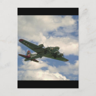 Carte Postale B17, Vue du ventre. (plan ; b17_Plans 2ÈME GUERRE 