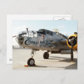 CARTE POSTALE B25 MITCHELL BOMBER "EXECUTIVE SWEET" NESE ART (Devant / Derrière)