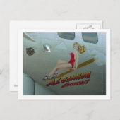 Carte Postale B-17 "Aluminium Overcast" Nez Art (Devant / Derrière)