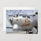 Carte Postale B-17 Art du nez (Devant / Derrière)