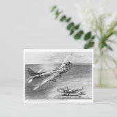 Carte Postale (B-17) Forteresse volant (Debout devant)