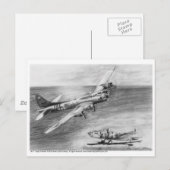 Carte Postale (B-17) Forteresse volant (Devant / Derrière)