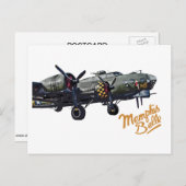 Carte Postale B-17 Memphis Belle (Devant / Derrière)
