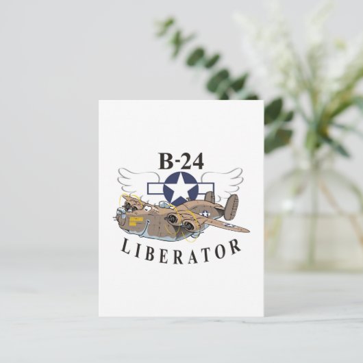 Carte Postale B-24 Liberator (Debout devant)