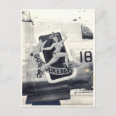 Carte postale B-24 Nose Art "Gus' Jokers" (Devant)